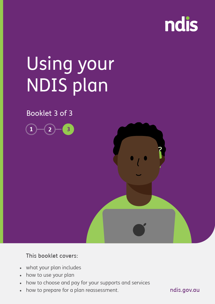 Cover of booklet 3 Using your NDIS plan