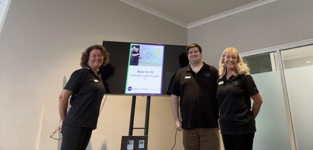 Louise, Drew and Beth delivering a Now I am 16 workshop. 