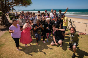 Group of people at the beach